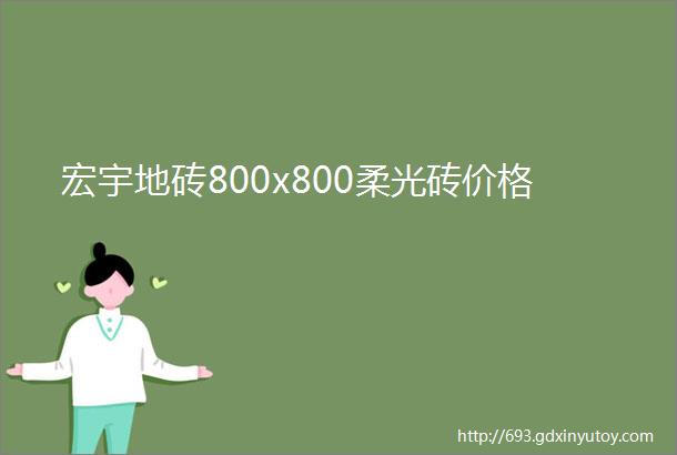 宏宇地砖800x800柔光砖价格